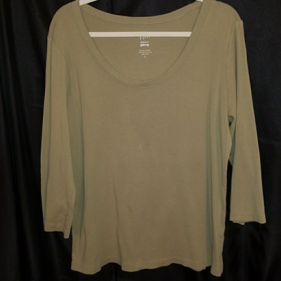 J.Jill perfect pima ballet sleeve top. - Picture 5 of 7